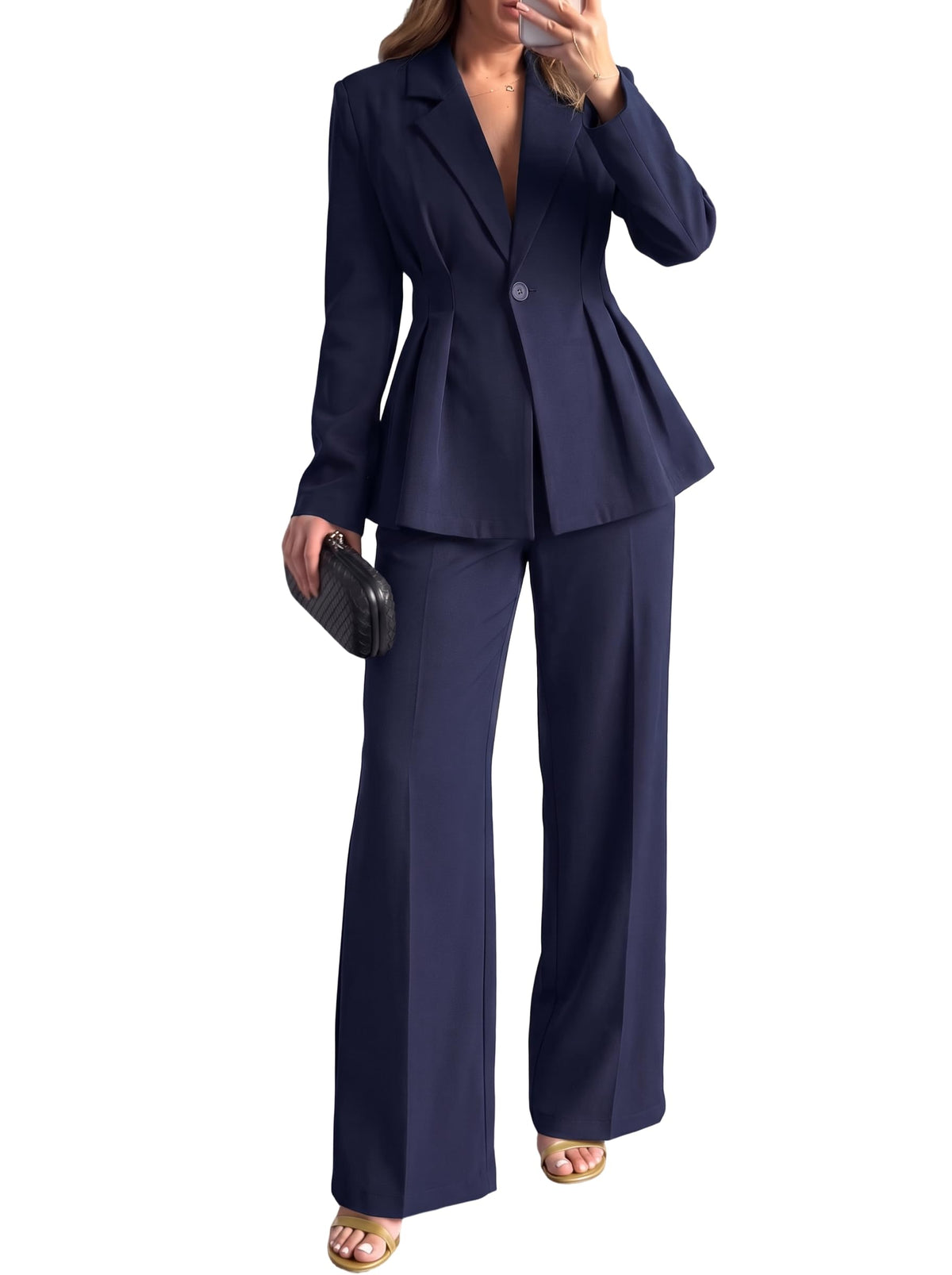 Ekaliy Pant Suits for Women 2 Piece Set Business Casual Outfits
