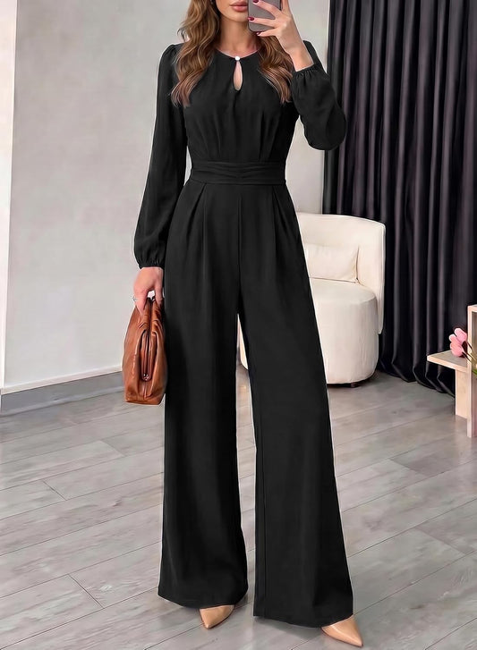 Pink Queen Elegant Jumpsuits For Women Dressy 2026 Fall Keyhole Romper