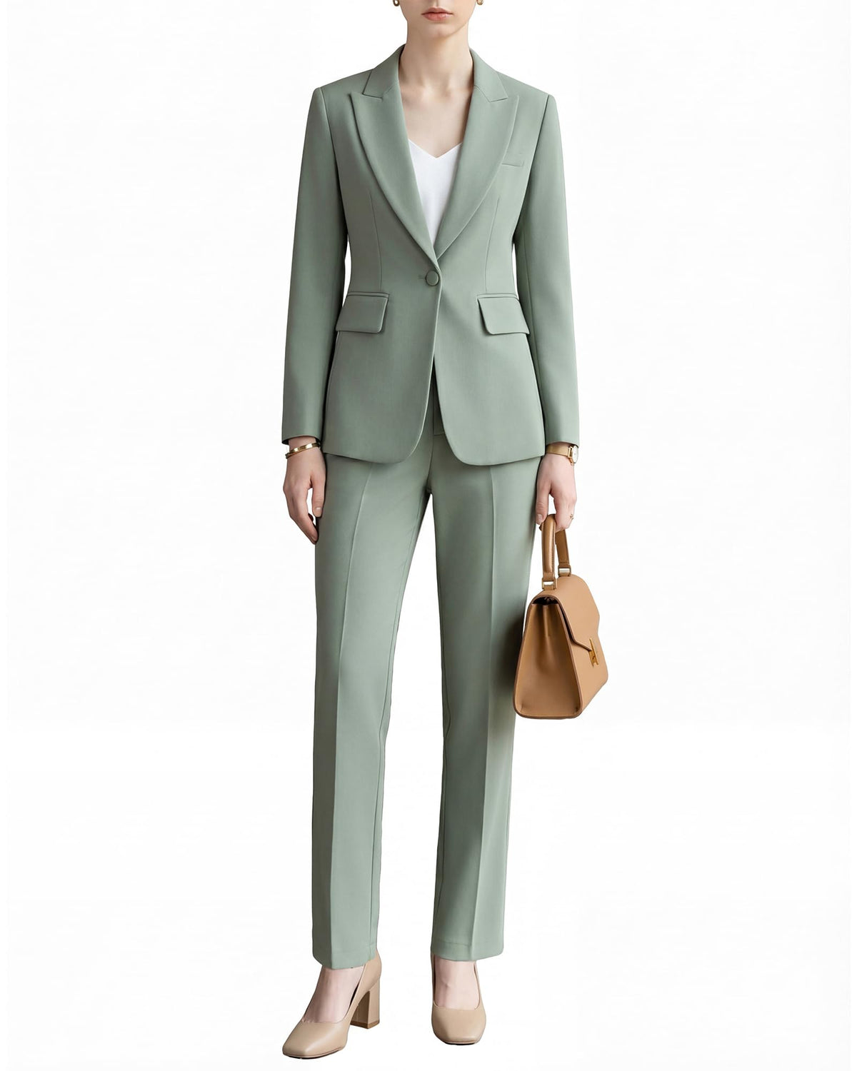 Womens Suits 2 Piece Set Business, Pant Suit for Women Professional