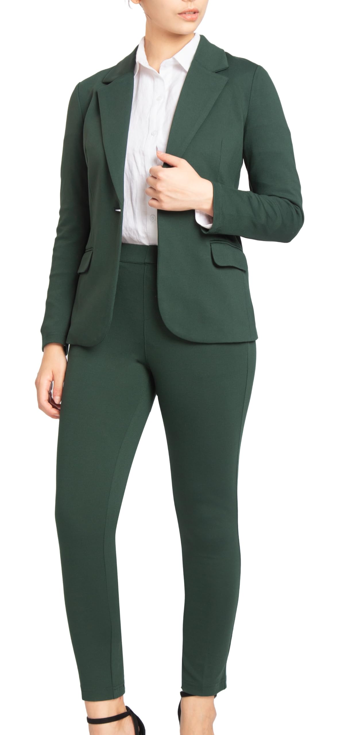 Marycrafts Women’s Two Piece Suits – Business Blazer Pant Suit Set, Professional Work Outfit for Office