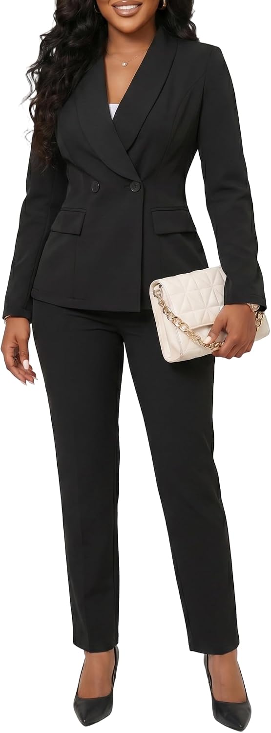 MorwenVeo Women’2 Piece Pant Suits Business Suit Sets Casual 2 Piece Outfit