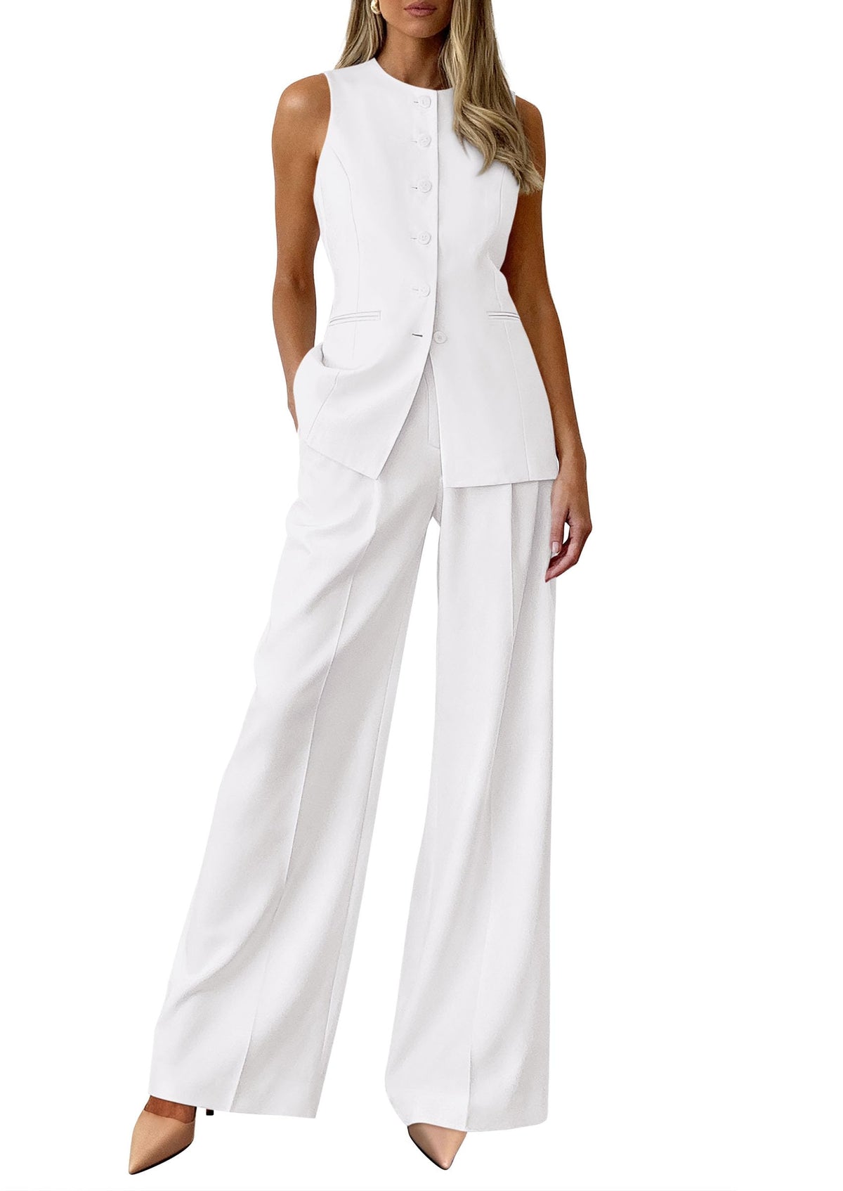 PRETTYGARDEN Women's 2 Piece Sets Business Casual Outfits