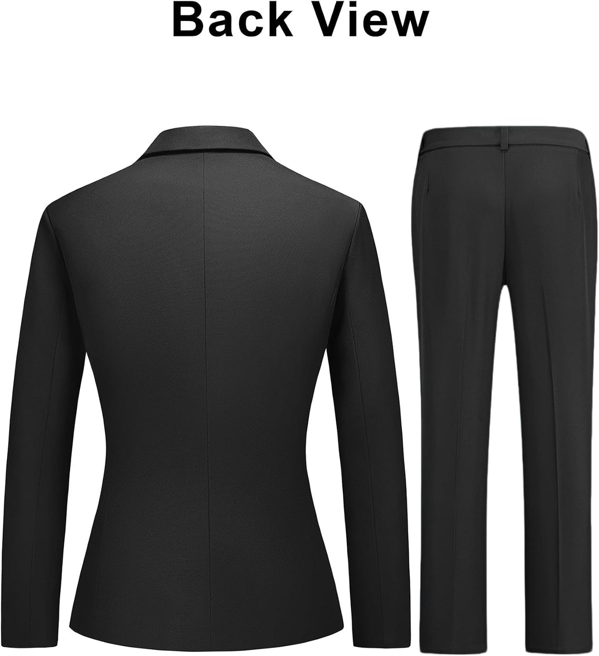 Womens Business Pants Suit 2 Piece Set Classic One Button Blazer & Pants Set for Work Wedding Interview