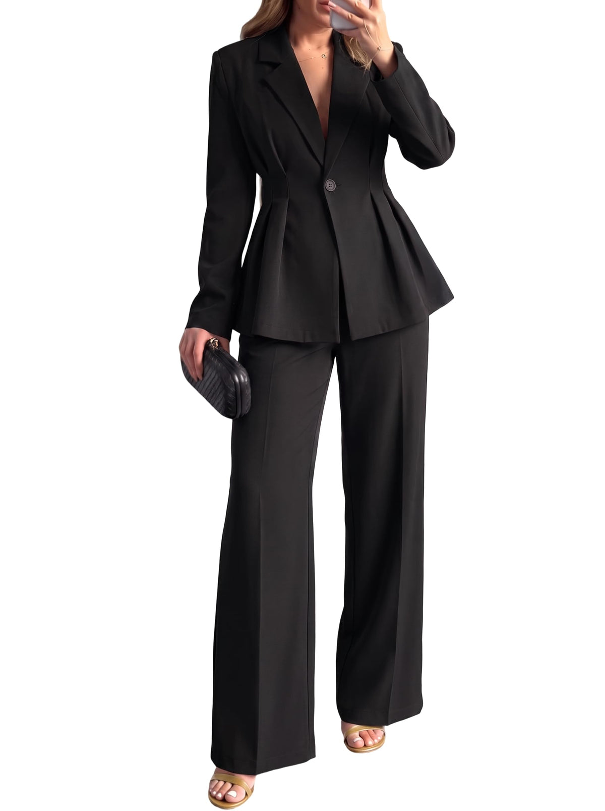 Ekaliy Pant Suits for Women 2 Piece Set Business Casual Outfits