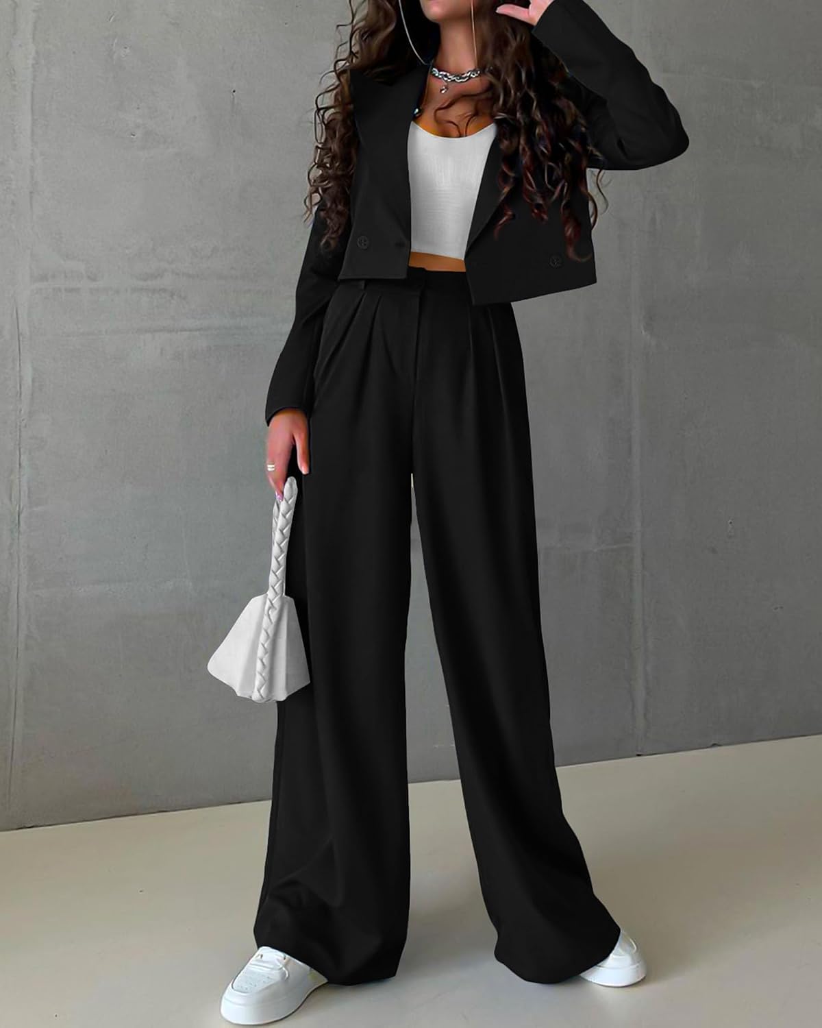 KIRUNDO Business Casual Outfits for Women Suit 2 Piece Sets