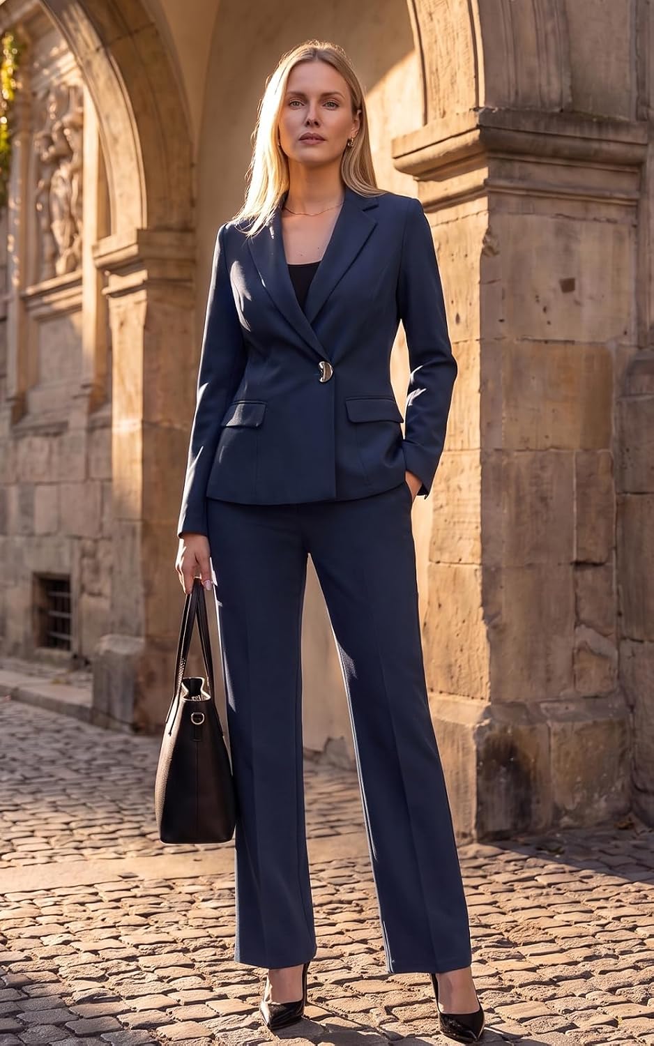 Agenlulu Women's 2 Piece Outfits Business Casual Suits Office Work Sets