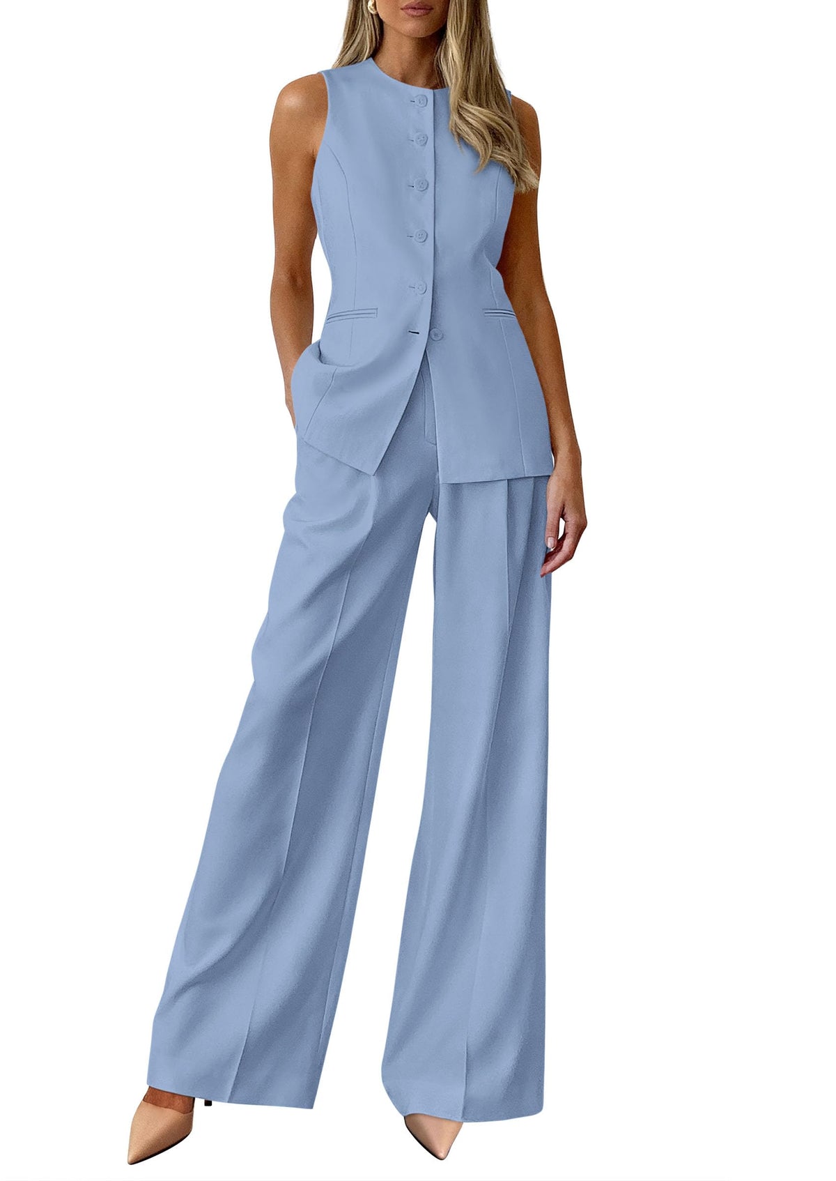 PRETTYGARDEN Women's 2 Piece Sets Business Casual Outfits