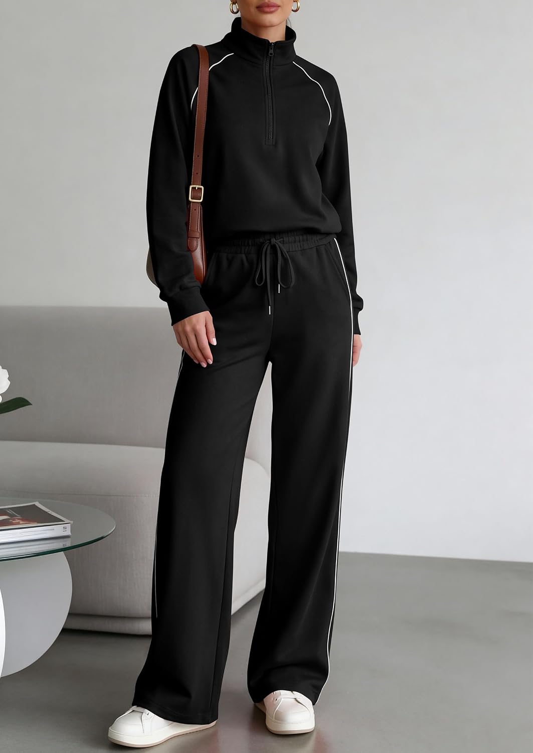 PRETTYGARDEN Women's 2 Piece Matching Lounge Set Sweatsuits