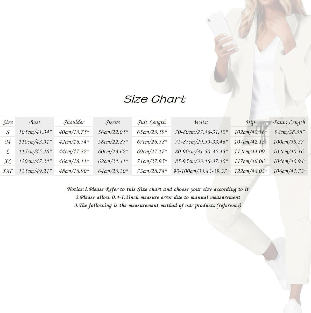 Womens Suits 2 Piece Set Business Petite Dressy Long Sleeve Blazer Sets Tapered Pant Suits Professional Outfits