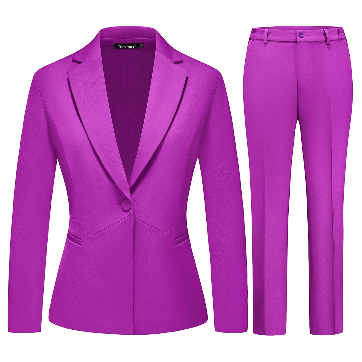 Women's 2 Piece Business Pants Suit Set Slim Fit