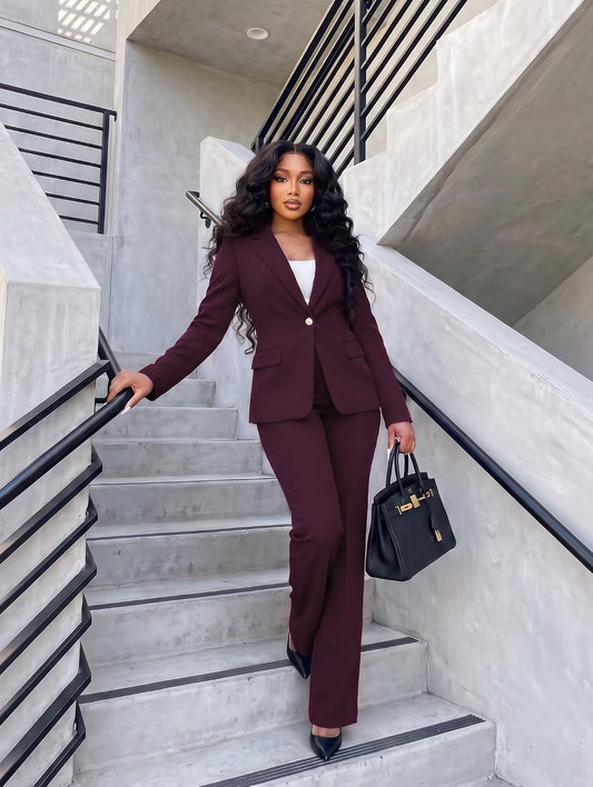 Salimdy 2 Piece Pant Suits for Women Business Casual Outfits