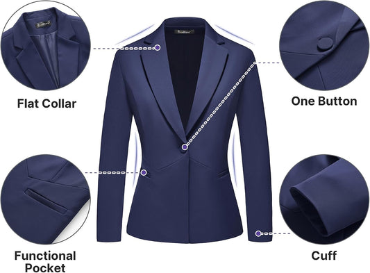 Women's 2 Piece Business Pants Suit Set Slim Fit