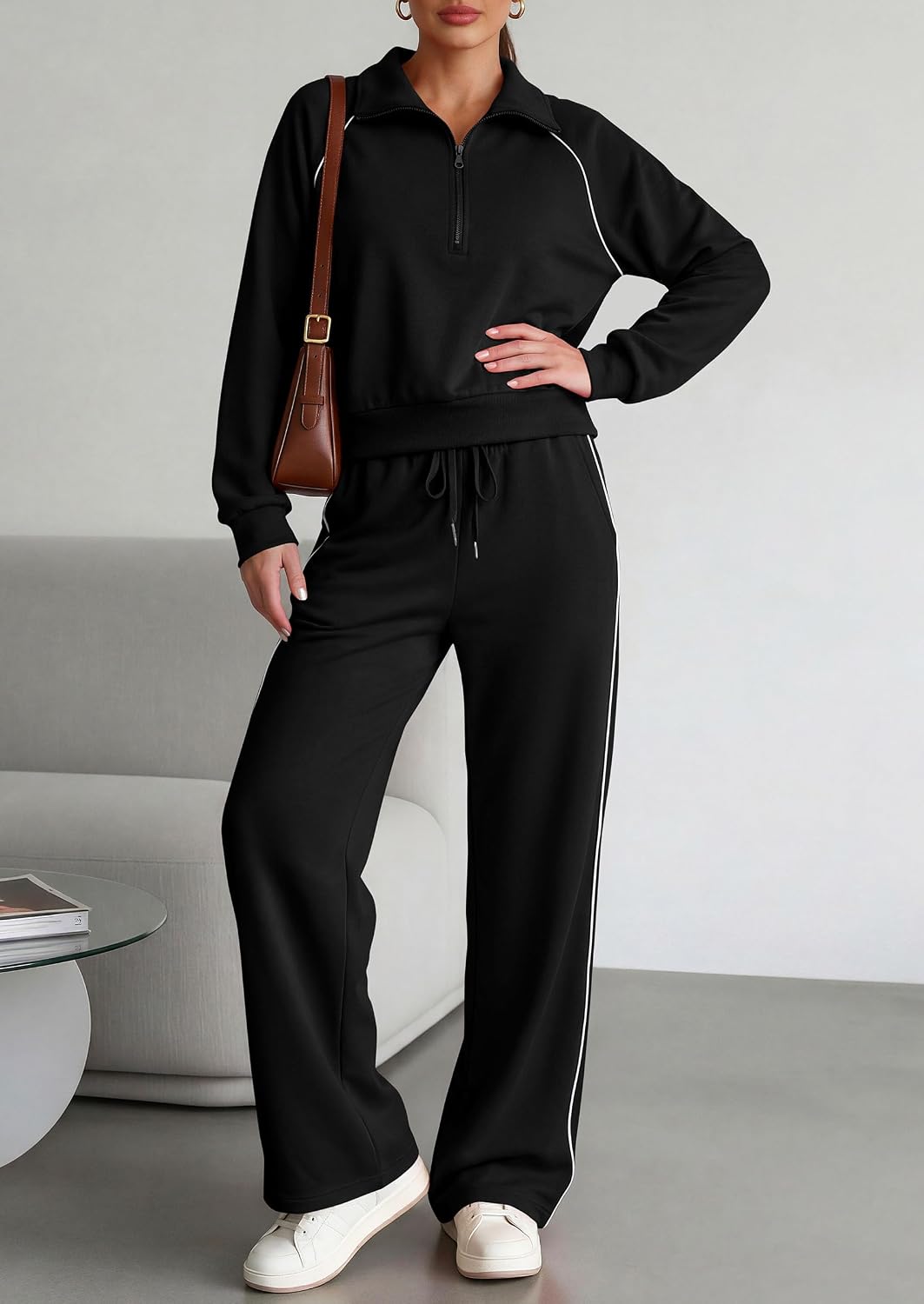 PRETTYGARDEN Women's 2 Piece Matching Lounge Set Sweatsuits