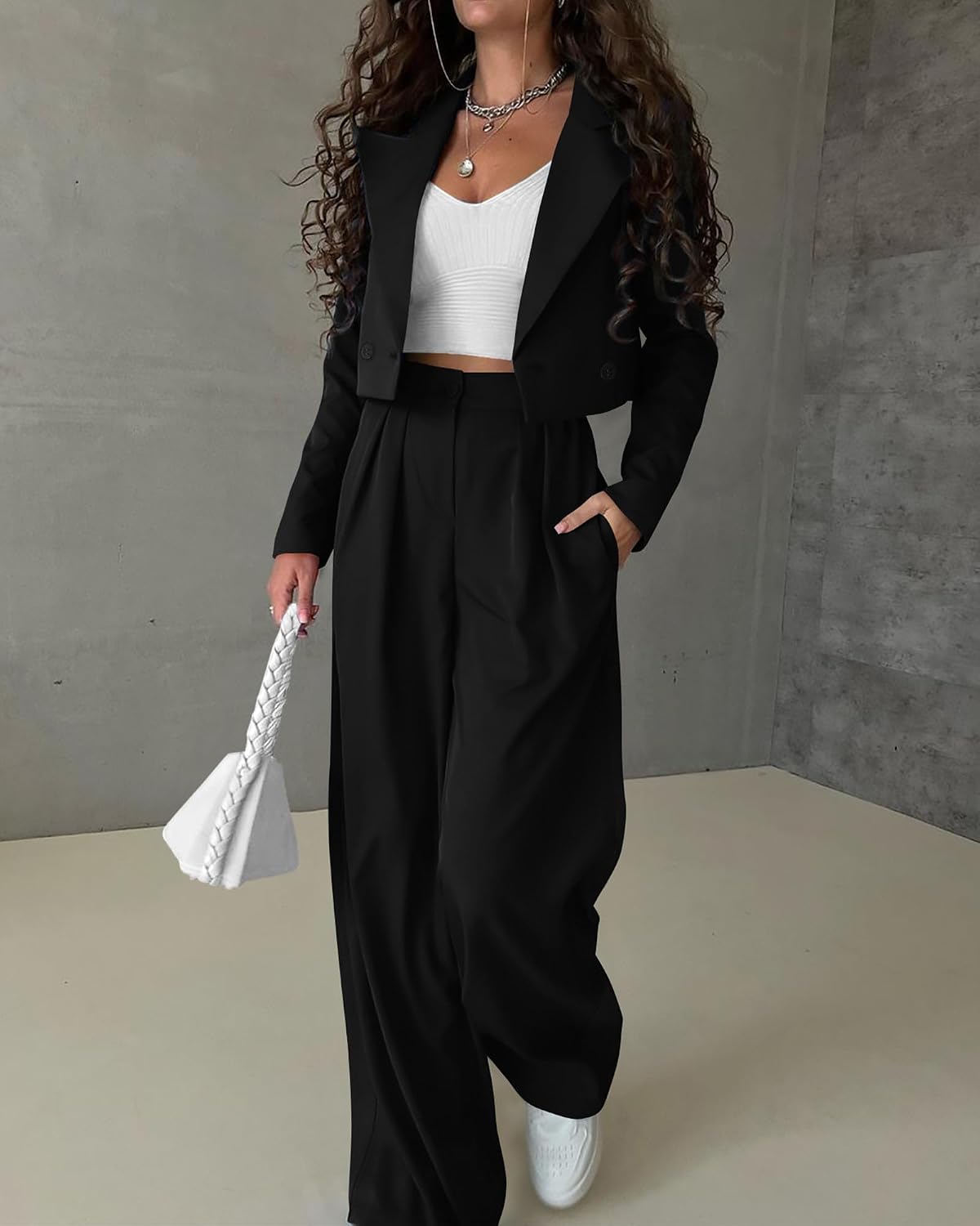 KIRUNDO Business Casual Outfits for Women Suit 2 Piece Sets