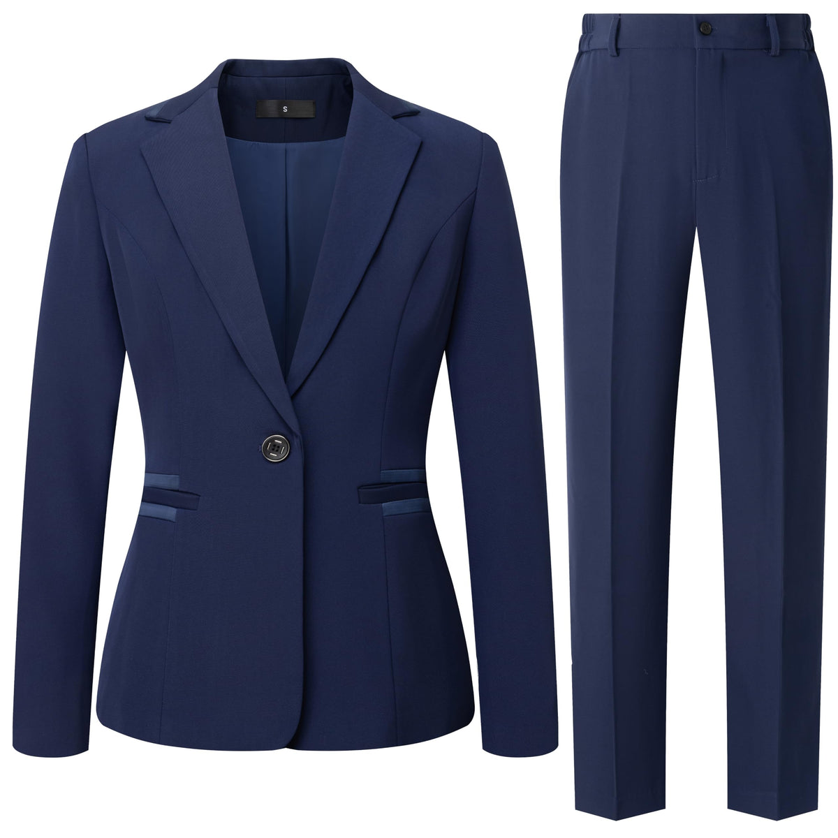 Women's 2 Piece Suit Pants One Button Blazer Set Business Casual Outfits