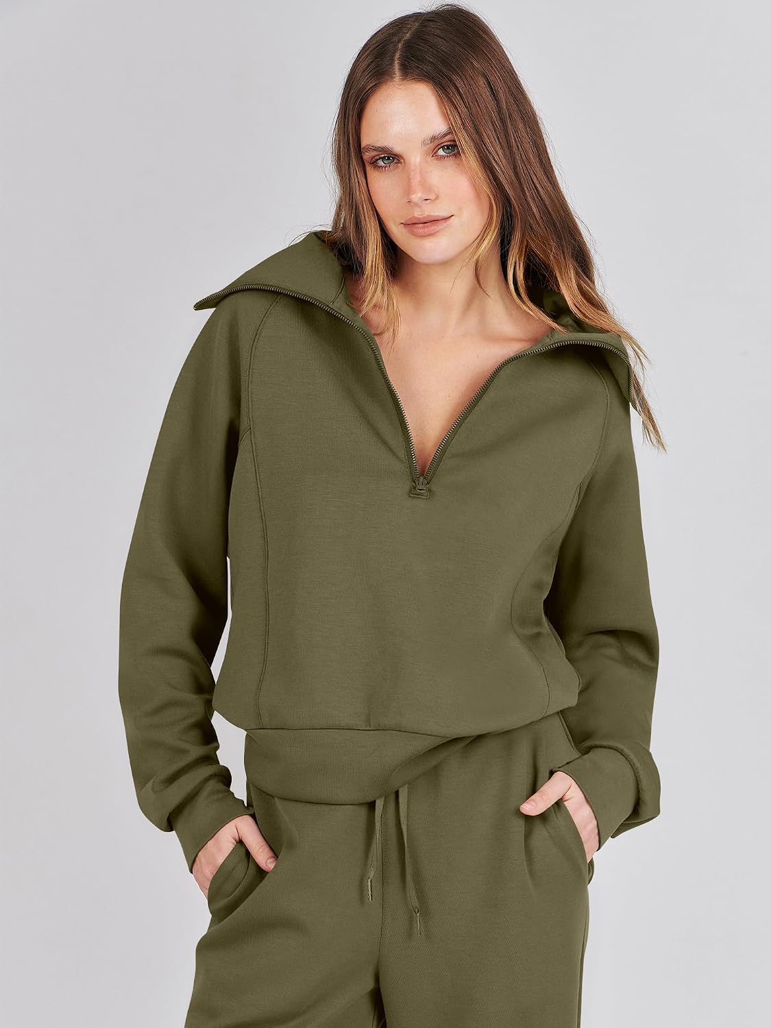ANRABESS Women 2 Piece Set Sweatsuits Lounge Fall Outfits