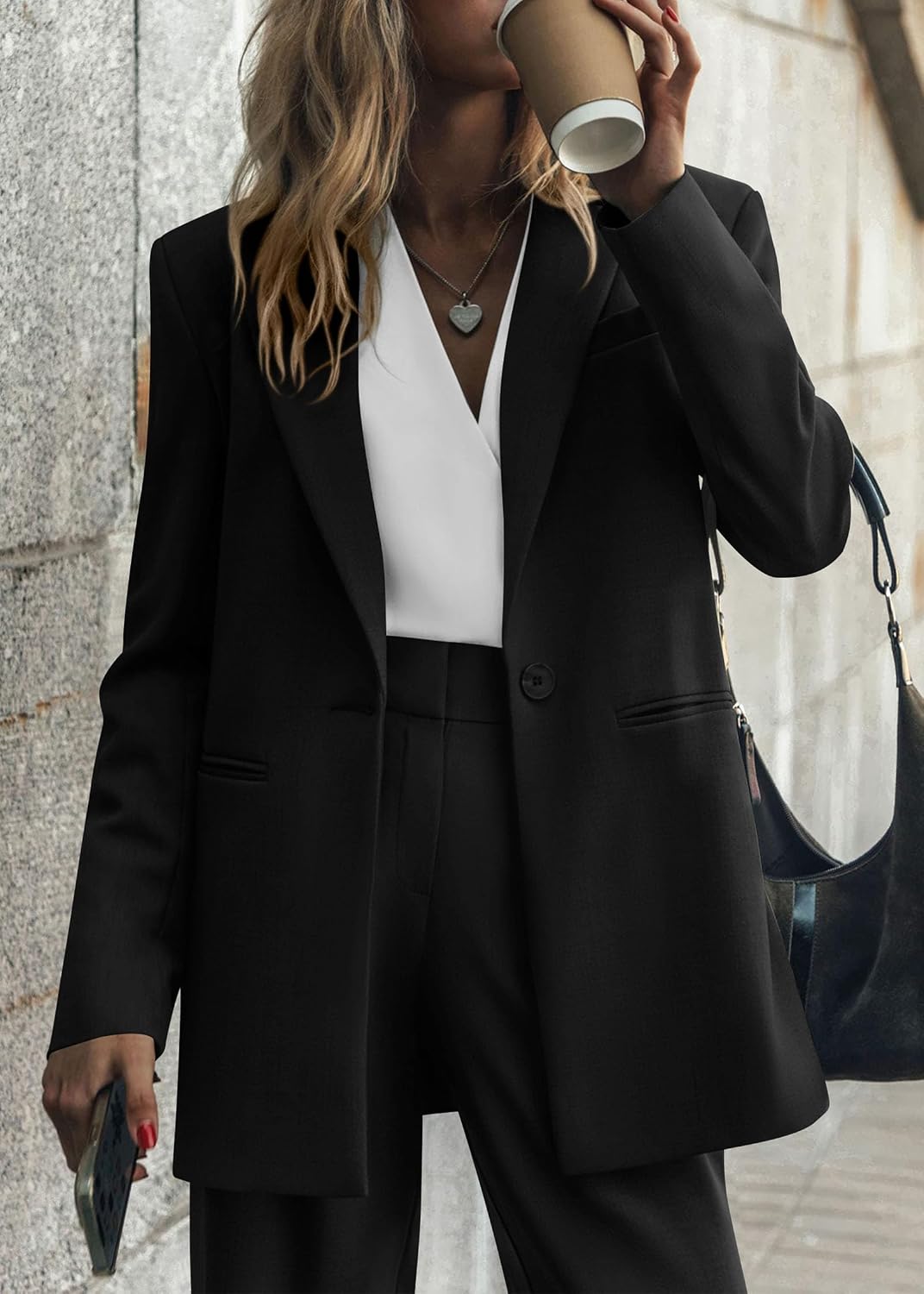 KIRUNDO Women Suits 2 Piece Set Business Dressy Pantsuit
