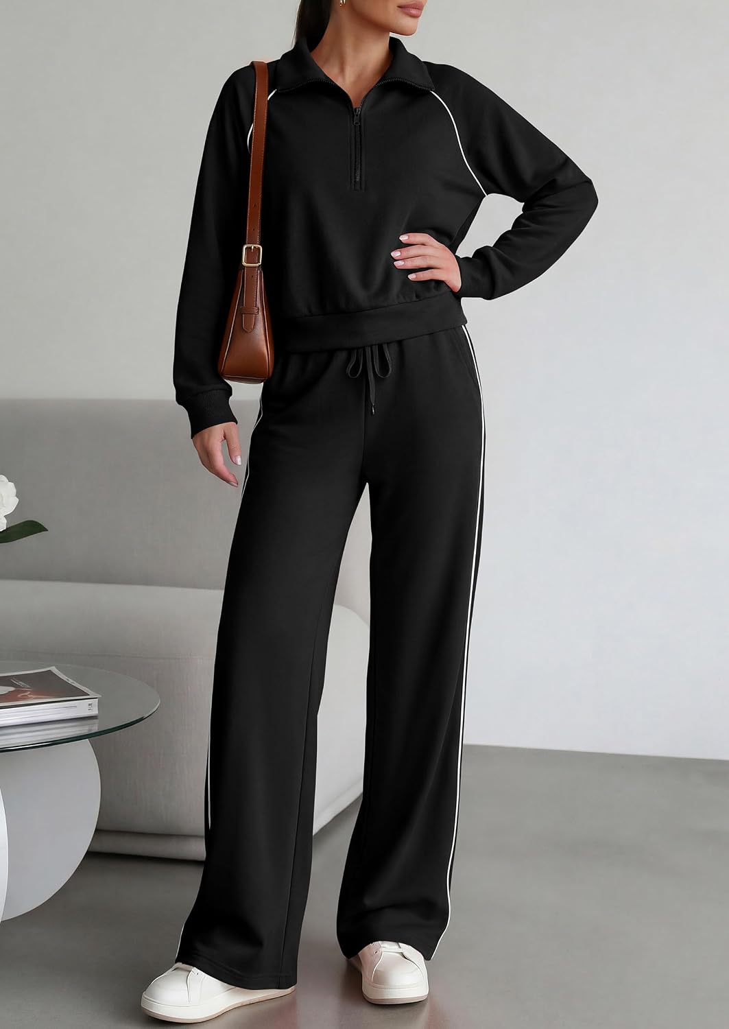 PRETTYGARDEN Women's 2 Piece Matching Lounge Set Sweatsuits