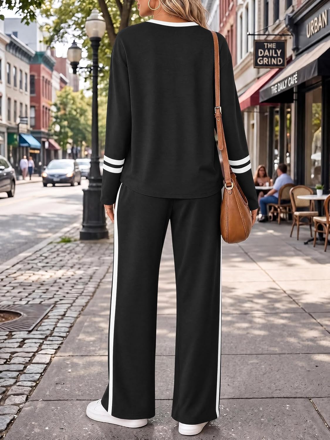 Yousify Lounge Sets for Women Matching Set 2 Piece Wide Leg Pants Outfits