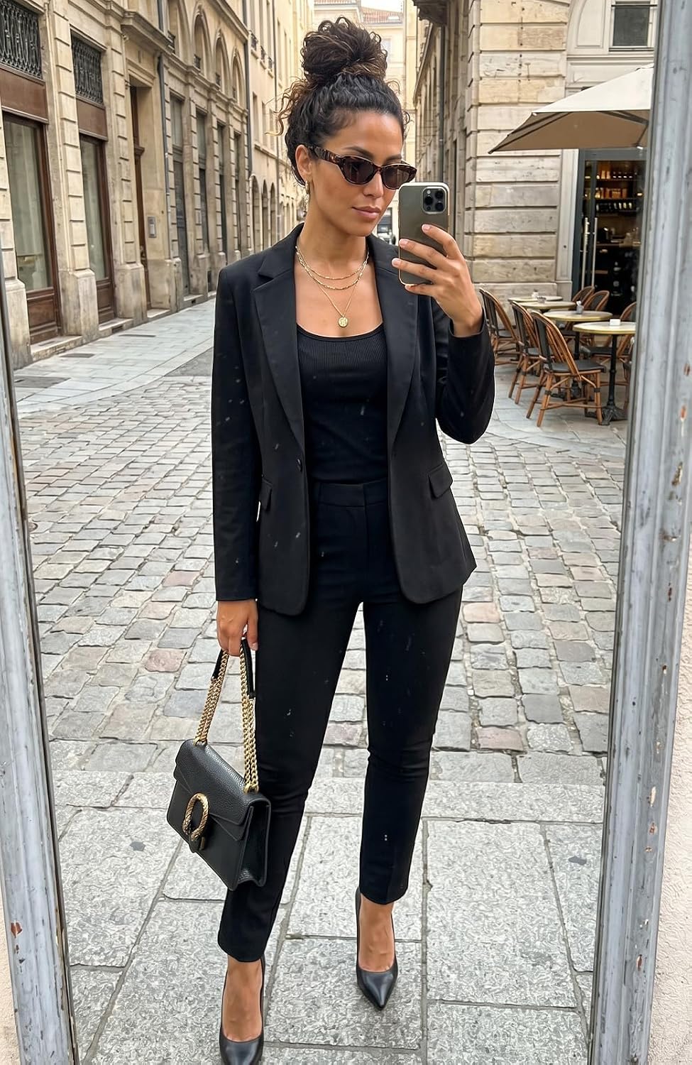 Kelyaa Women's 2 Piece Suit Set Slim Fit Business Casual Outfits
