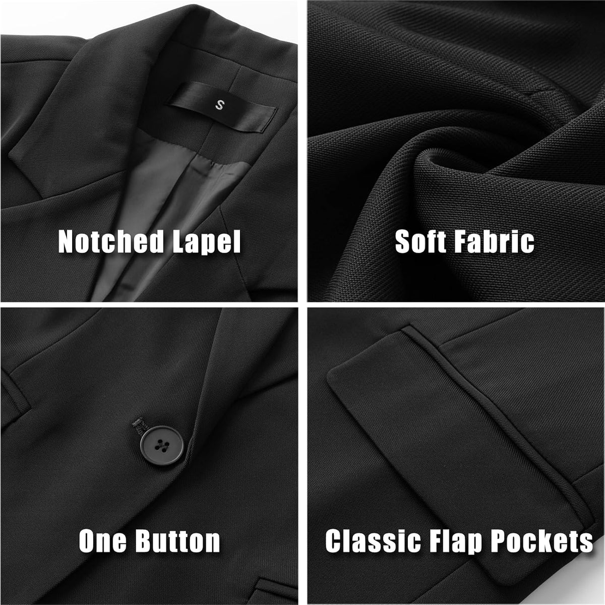 Women's 2 Piece Pant Suit Dressy Business Casual Outfits Professional
