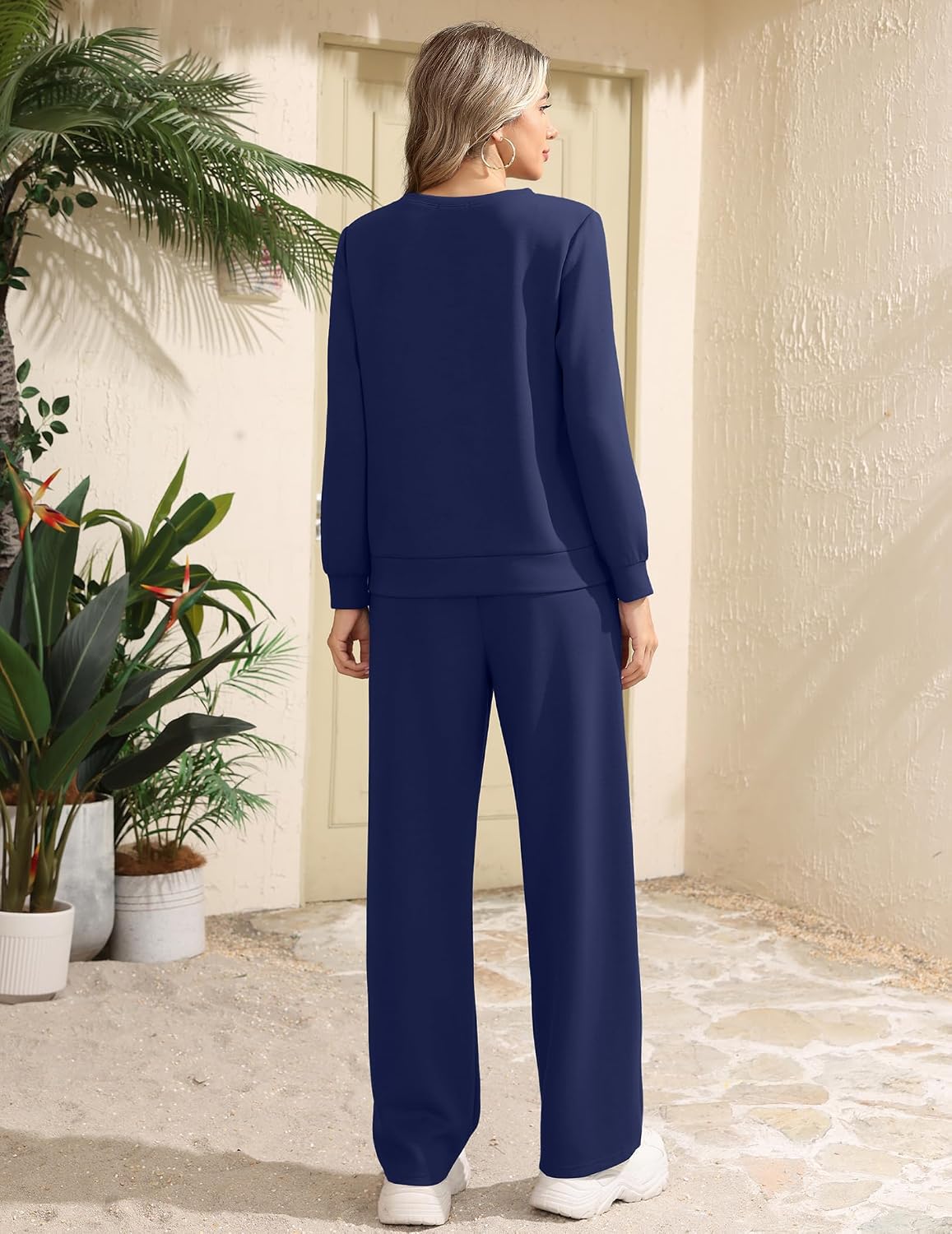 Ekouaer 2 Piece Sets for Women Lounge Set Airport Fall Travel Outfits 2026