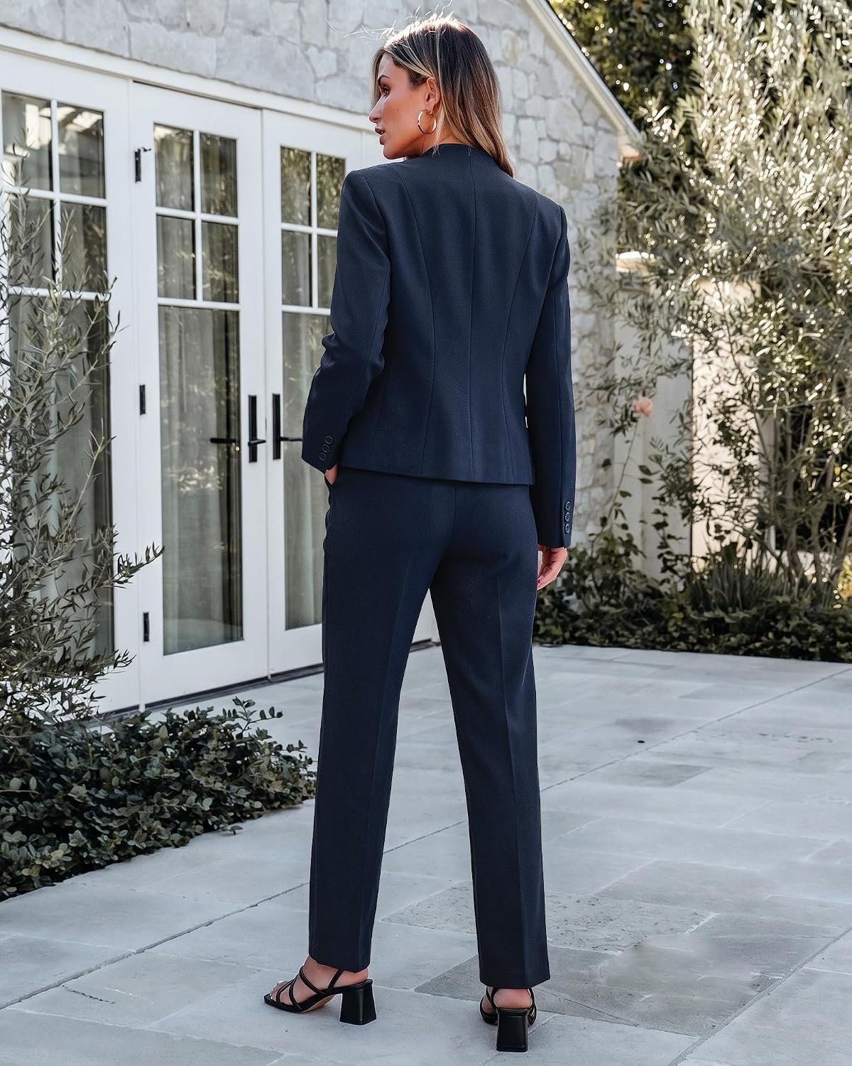 luvamia Pants Suits for Women 2 Piece Sets Business Casual Interview Outfit