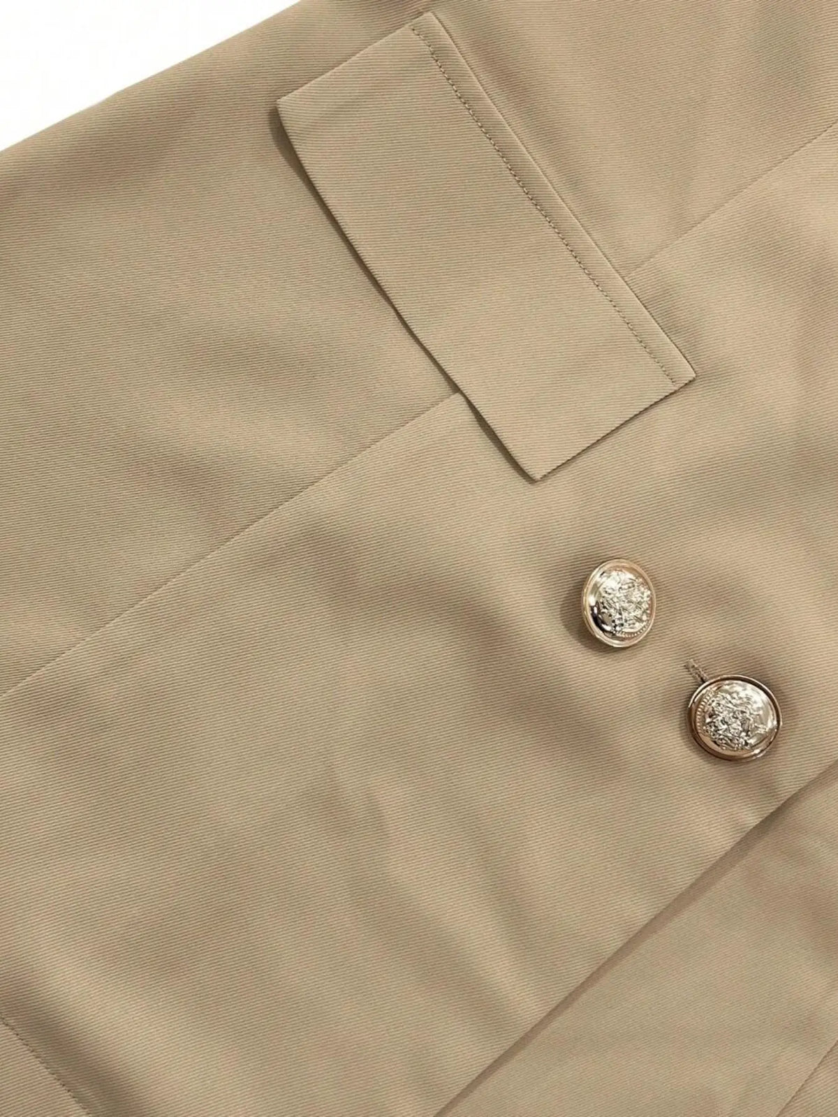 Lapel Suit Jacket, Minimalist Style Outerwear, Business Style Jacket, Slim-Fitting, Spring & Fall Fashion, Raised Fiber Surface, Non-Zipper Design, Formal Business Attire