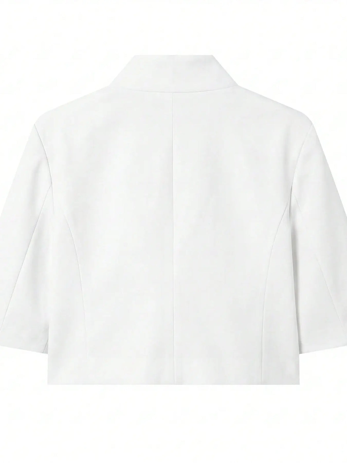 Women's Regular Fit Short Sleeve Solid Basic Slim Blazer, Formal Business Suit Jacket for Ladies, Elegant Professional Outerwear