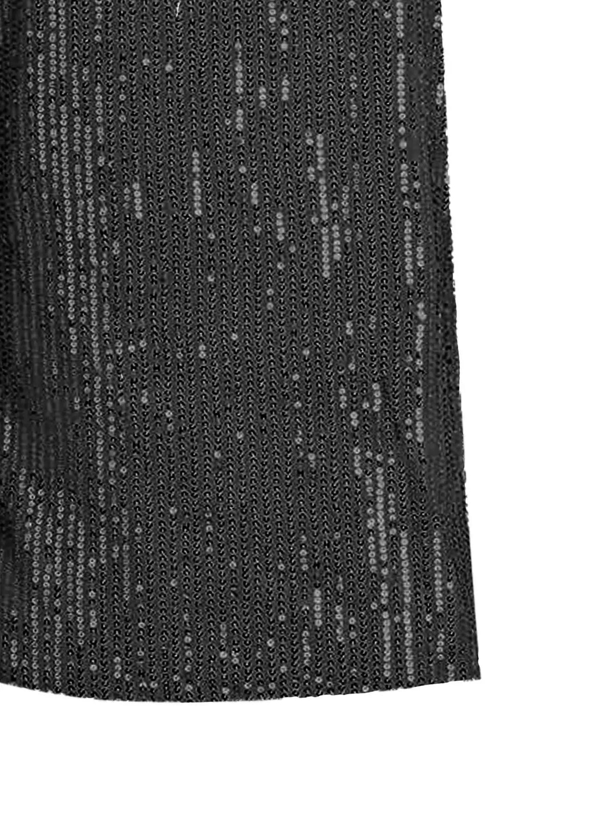 Women's Glitter Sequins Open Front Trendy Dressy Blazer, Elegant Long Sleeve Outerwear for Party Club Dating, Ladies Clothes for All Seasons, Womenswear